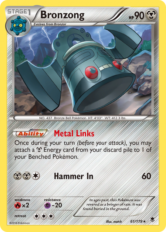 Bronzong 61/119 XY Phantom Forces