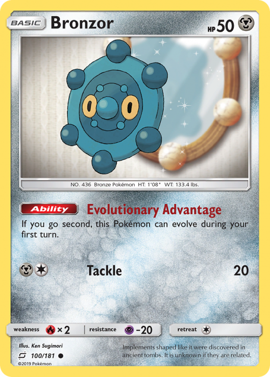 Bronzor 100/181 Sun & Moon Team Up