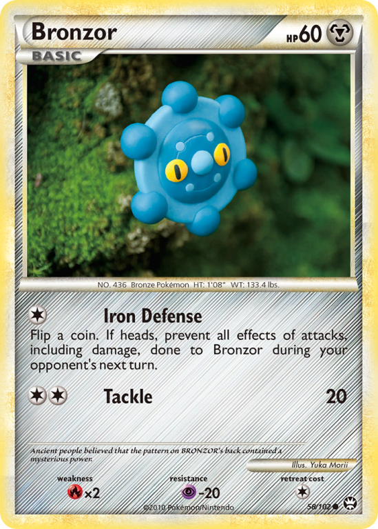 Bronzor 58/102 HeartGold & SoulSilver HS—Triumphant