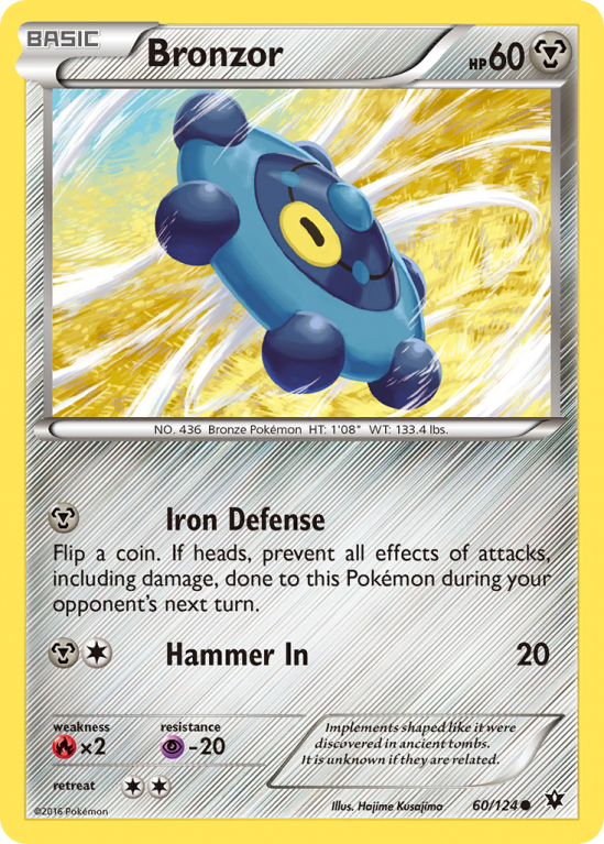 Bronzor 60/124 XY Fates Collide