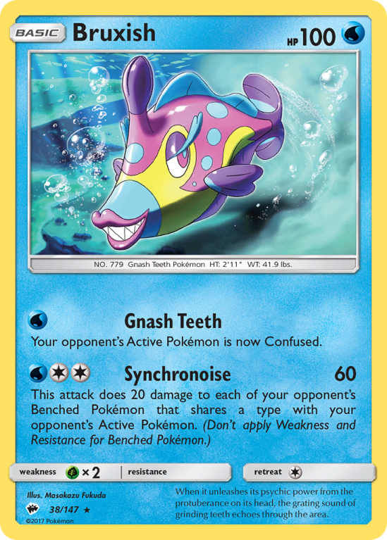Bruxish 38/147 Sun & Moon Burning Shadows