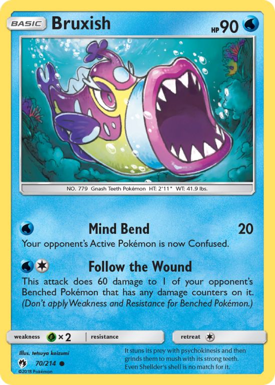 Bruxish 70/214 Sun & Moon Lost Thunder