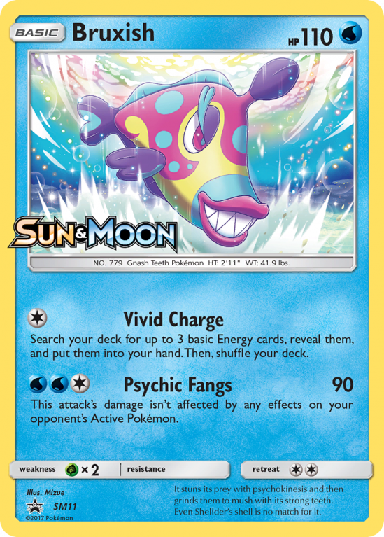 Bruxish SM11/156 Sun & Moon SM Black Star Promos