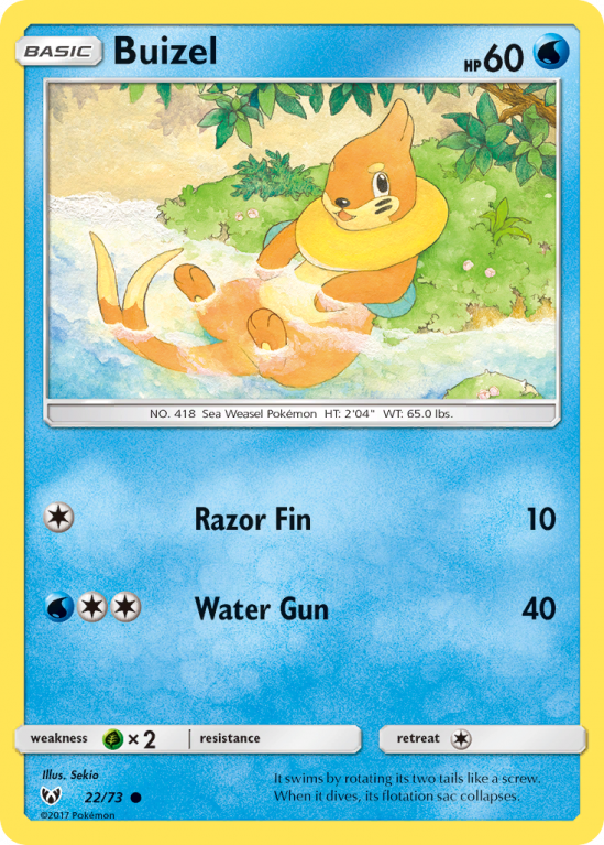 Buizel 22/73 Sun & Moon Shining Legends