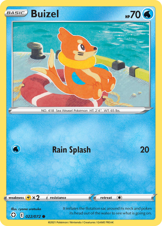 Buizel 22/72 Sword & Shield Shining Fates