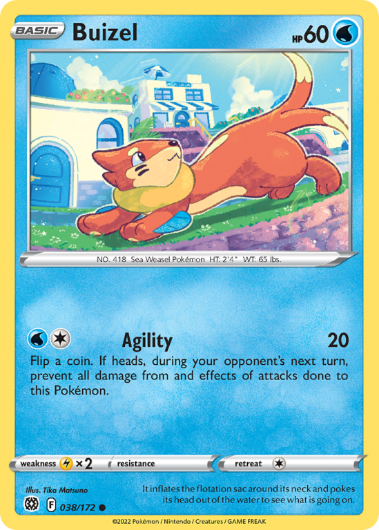 Buizel 38/172 Sword & Shield Brilliant Stars