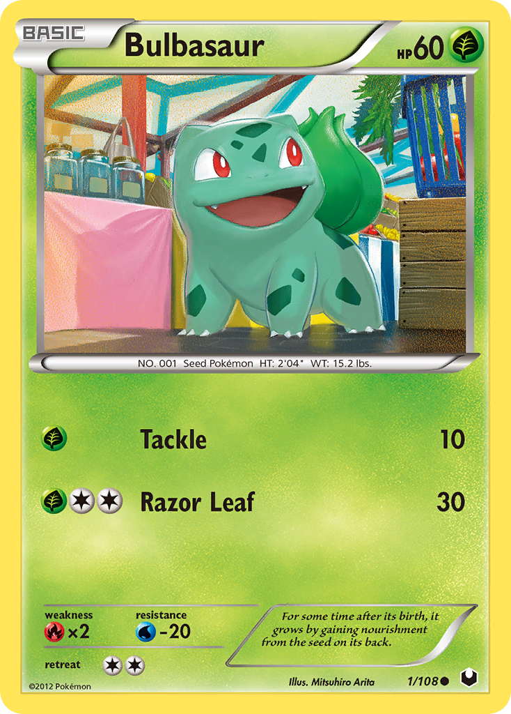 Bulbasaur 1/108 Black & White Dark Explorers