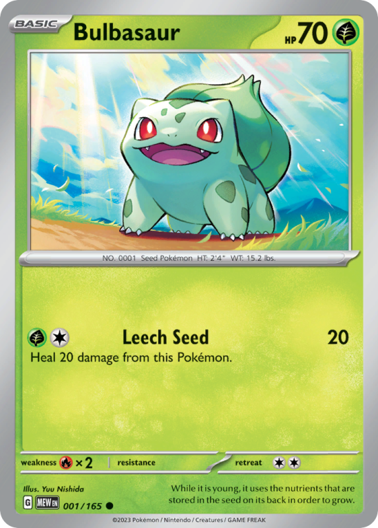 Bulbasaur 1/165 Scarlet & Violet 151