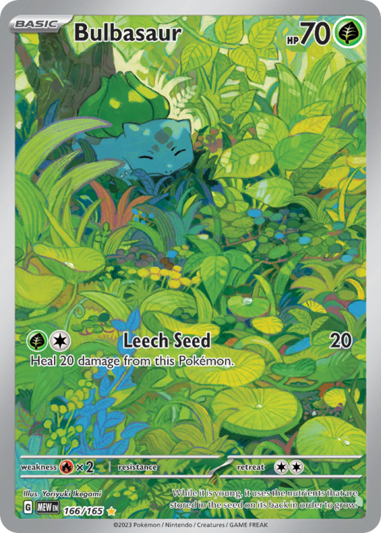 Bulbasaur 166/165 Scarlet & Violet 151