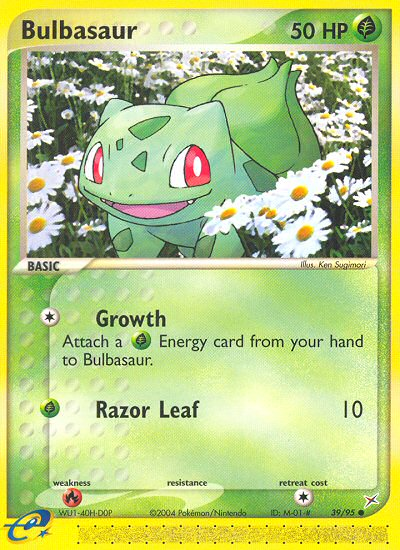 Bulbasaur 39/95 EX Team Magma vs Team Aqua