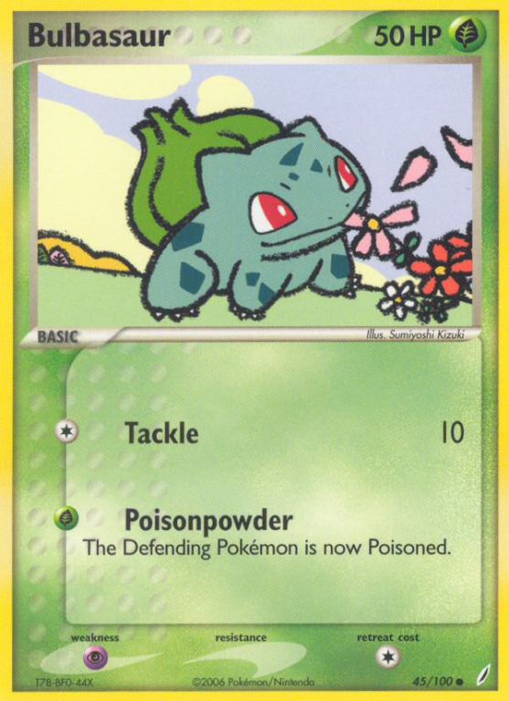 Bulbasaur 45/100 EX Crystal Guardians