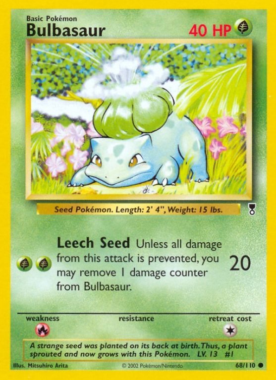 Bulbasaur 68/110 Other Legendary Collection