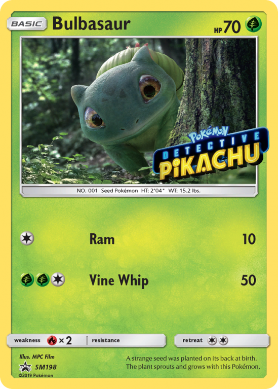 Bulbasaur SM198/156 Sun & Moon SM Black Star Promos