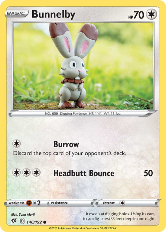 Bunnelby 146/192 Sword & Shield Rebel Clash