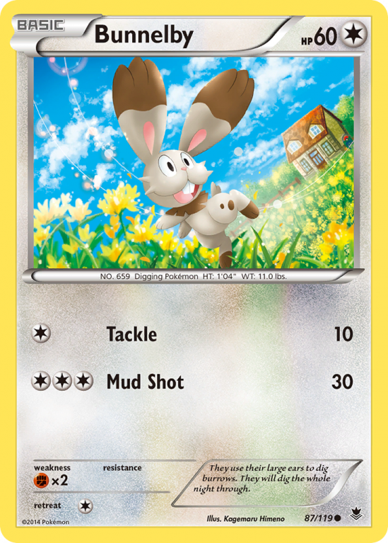 Bunnelby 87/119 XY Phantom Forces