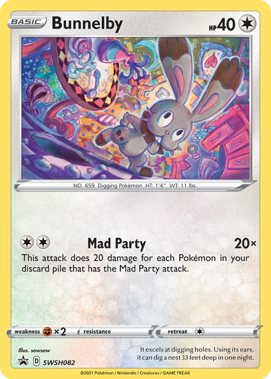 Bunnelby SWSH082/103 Sword & Shield SWSH Black Star Promos