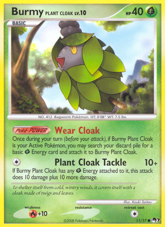 Burmy Plant Cloak 11/17 POP POP Series 7