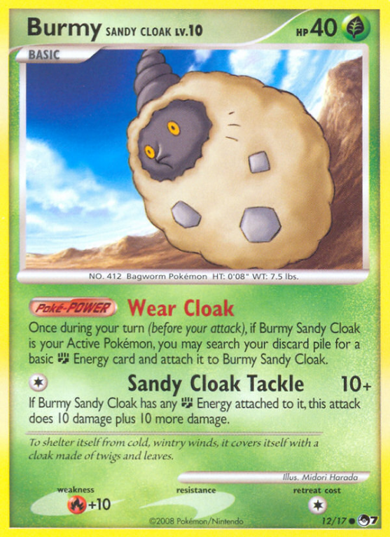 Burmy Sandy Cloak 12/17 POP POP Series 7