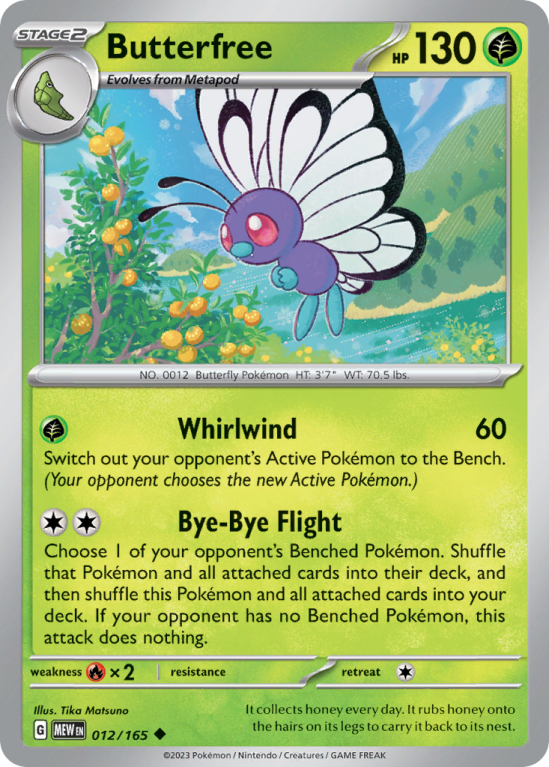 Butterfree 12/165 Scarlet & Violet 151