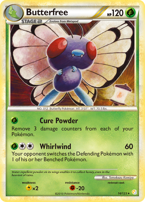 Butterfree 16/123 HeartGold & SoulSilver HeartGold & SoulSilver