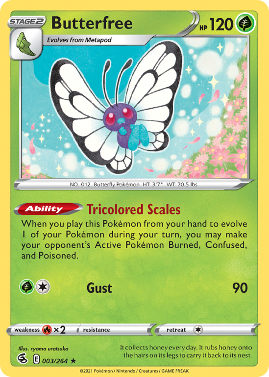 Butterfree 3/264 Sword & Shield Fusion Strike