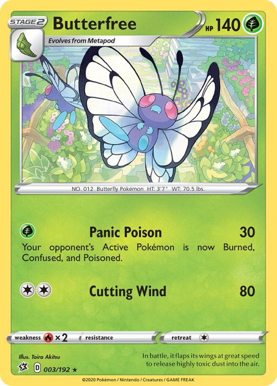 Butterfree 3/192 Sword & Shield Rebel Clash