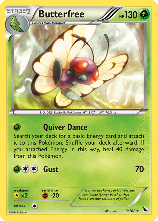 Butterfree 3/106 XY Flashfire