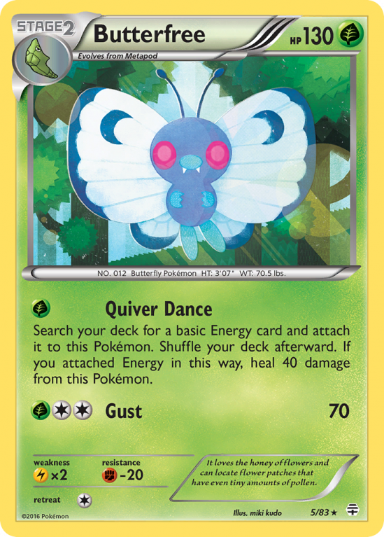 Butterfree 5/115 XY Generations