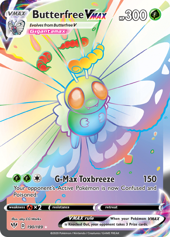 Butterfree VMAX 190/189 Sword & Shield Darkness Ablaze