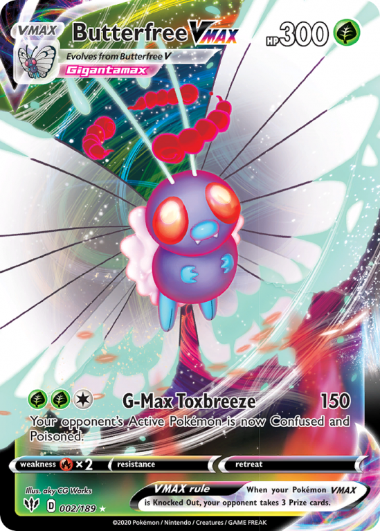 Butterfree VMAX 2/189 Sword & Shield Darkness Ablaze