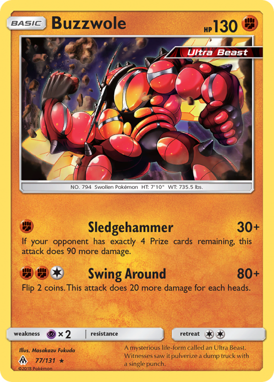 Buzzwole 77/131 Sun & Moon Forbidden Light