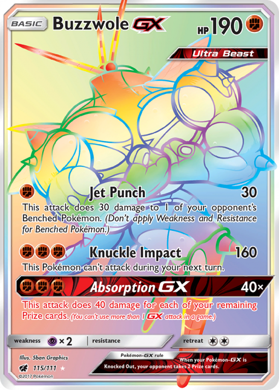 Buzzwole-GX 115/111 Sun & Moon Crimson Invasion