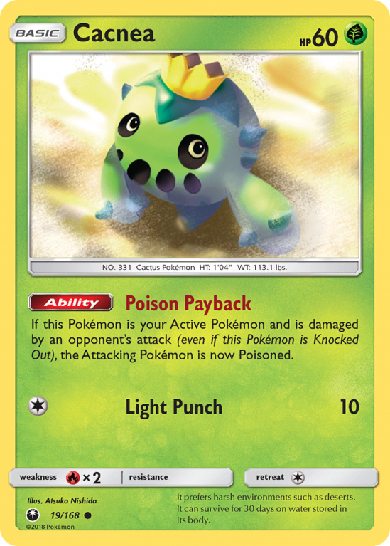 Cacnea 19/168 Sun & Moon Celestial Storm