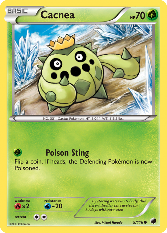 Cacnea 9/116 Black & White Plasma Freeze