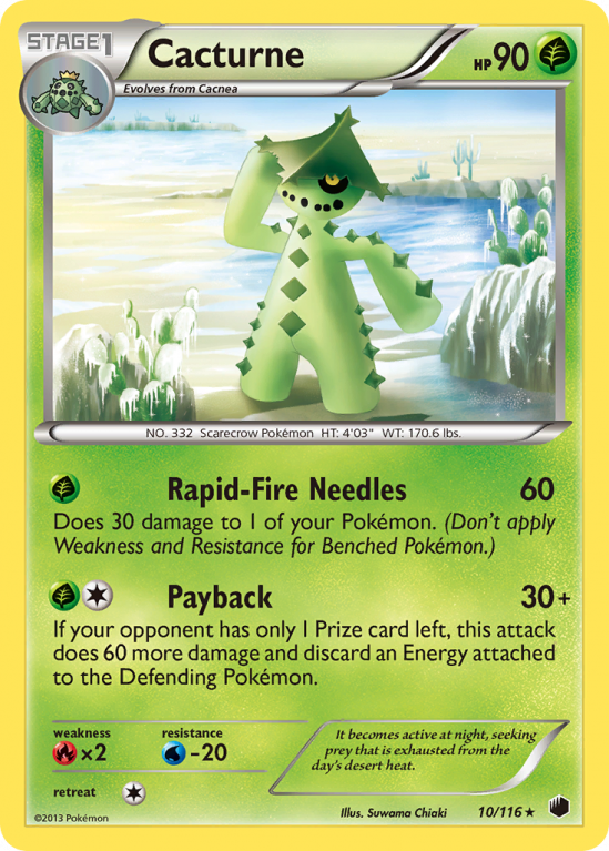 Cacturne 10/116 Black & White Plasma Freeze