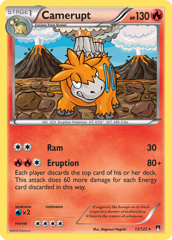 Camerupt 13/122 XY BREAKpoint