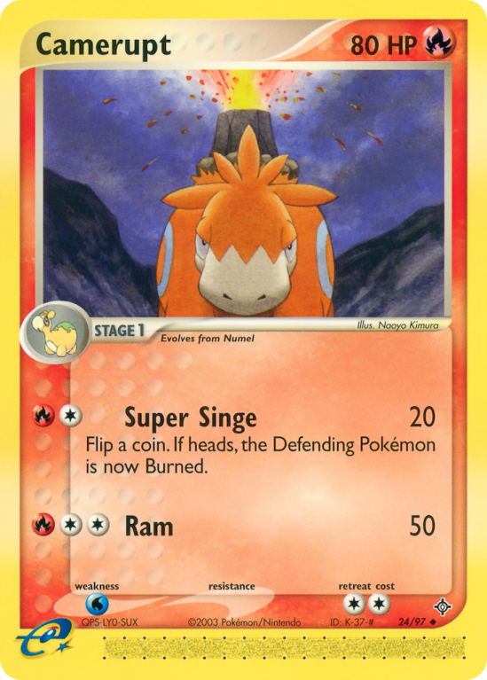 Camerupt 24/97 EX Dragon