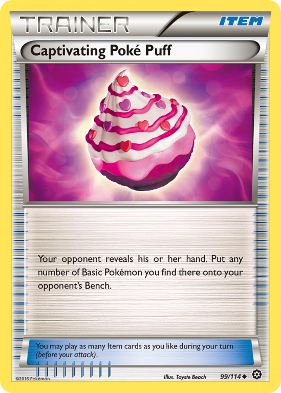 Captivating Poké Puff 99/114 XY Steam Siege