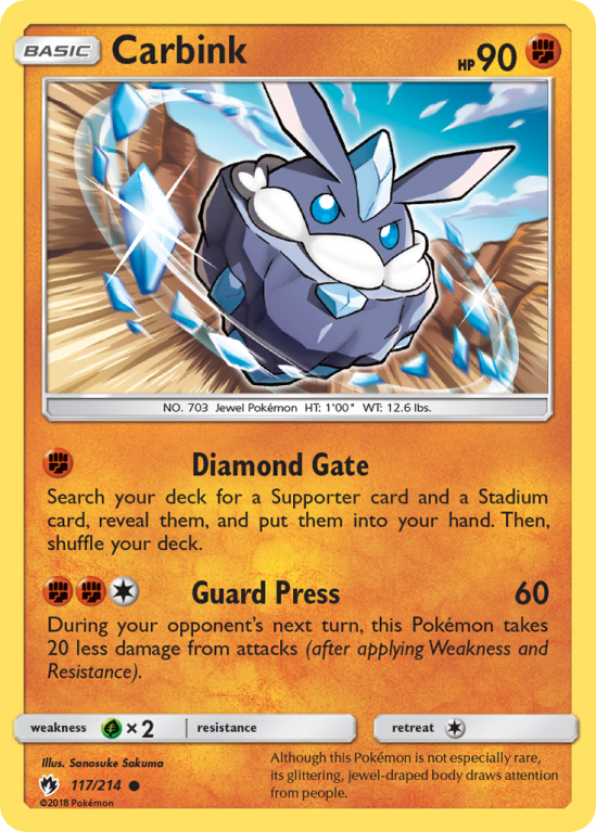 Carbink 117/214 Sun & Moon Lost Thunder