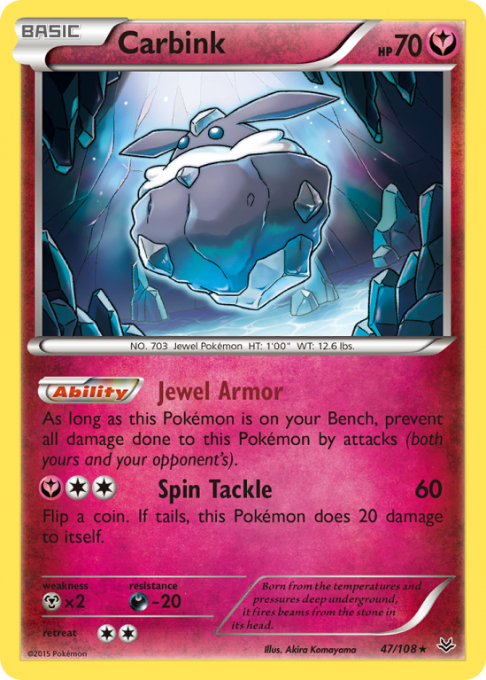 Carbink 47/108 XY Roaring Skies