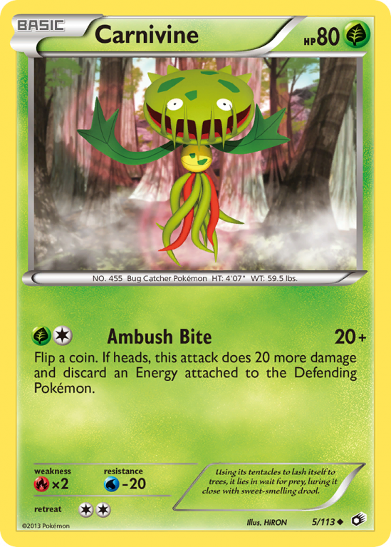 Carnivine 5/113 Black & White Legendary Treasures