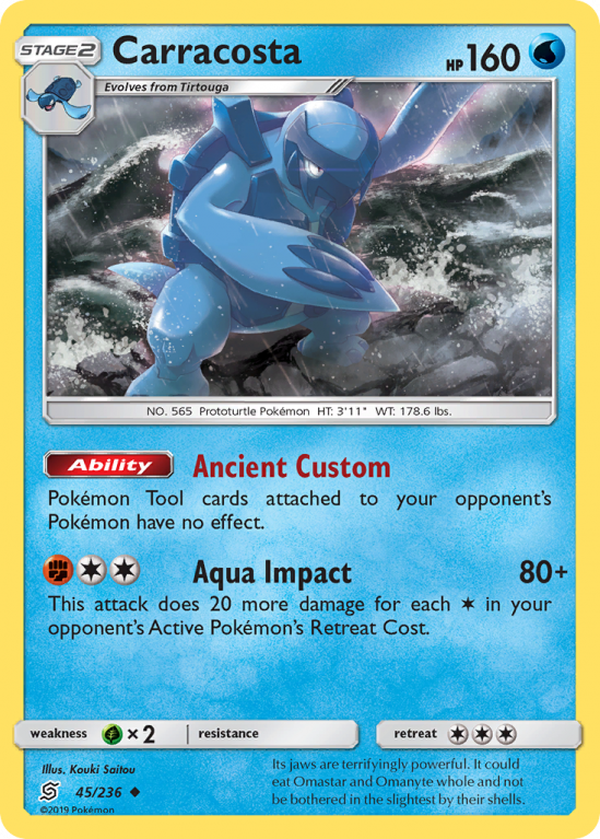 Carracosta 45/236 Sun & Moon Unified Minds