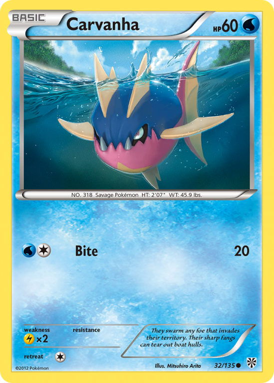Carvanha 32/135 Black & White Plasma Storm