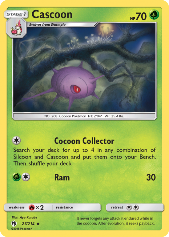 Cascoon 27/214 Sun & Moon Lost Thunder