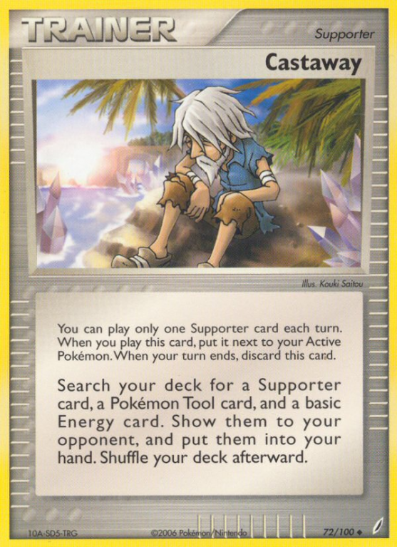 Castaway 72/100 EX Crystal Guardians