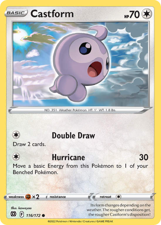 Castform 116/172 Sword & Shield Brilliant Stars