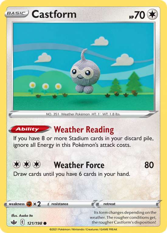 Castform 121/198 Sword & Shield Chilling Reign