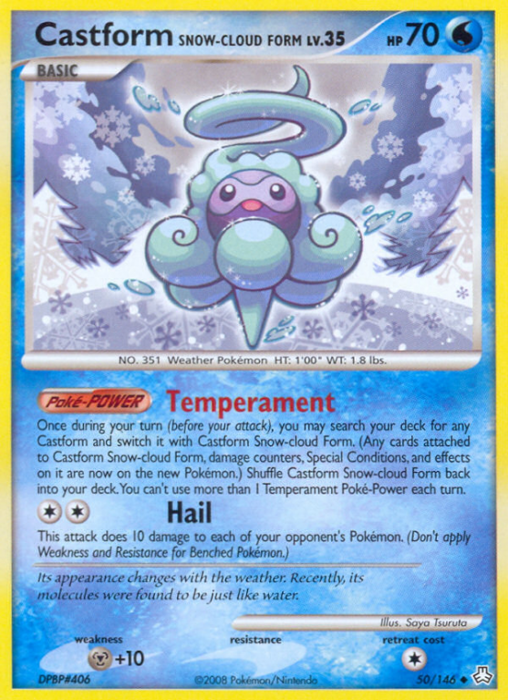 Castform Snow-Cloud Form 50/146 Diamond & Pearl Legends Awakened