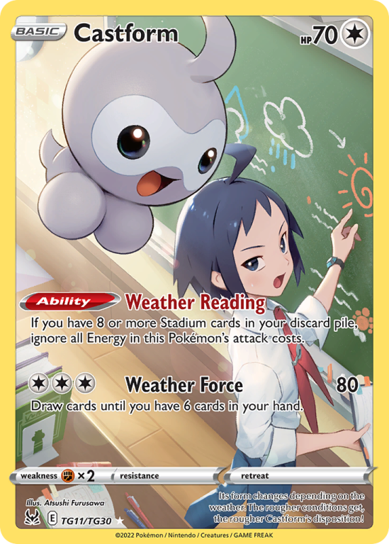Castform TG11/30 Sword & Shield Lost Origin Trainer Gallery