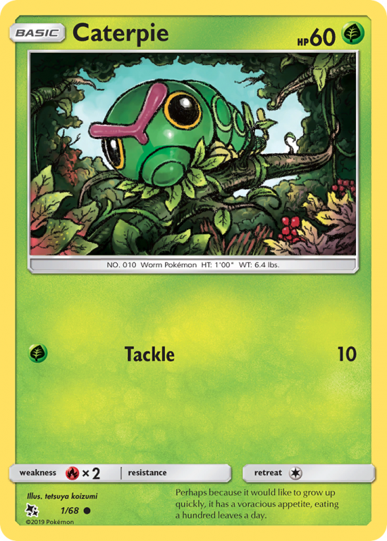 Caterpie 1/68 Sun & Moon Hidden Fates